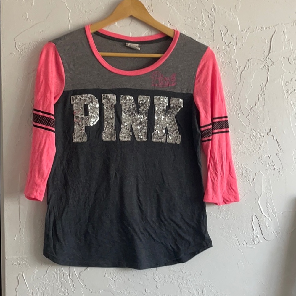 VS PINK baseball Tee